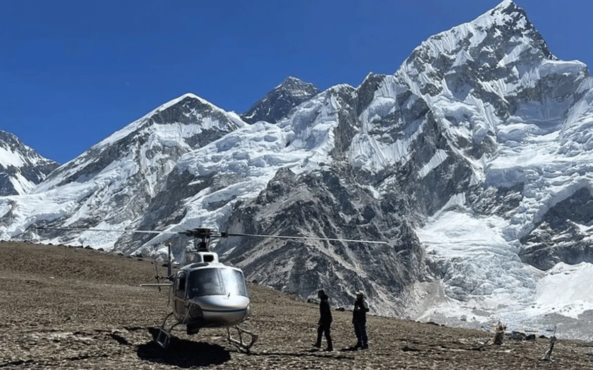 Cloud building against the Himalaya, seen from an aircraft